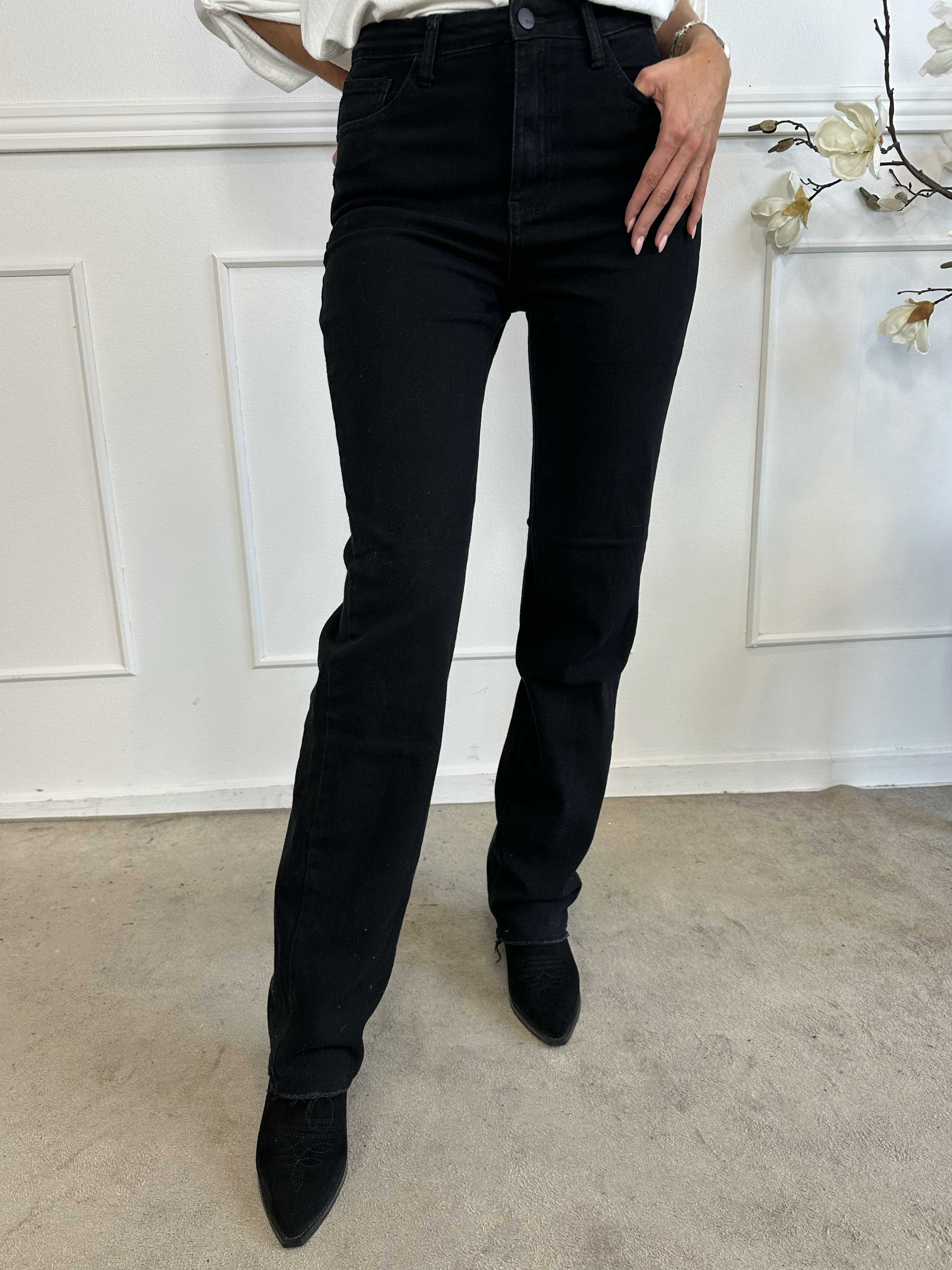 Valencia - Højtaljede ekstra lange jeans med stræk